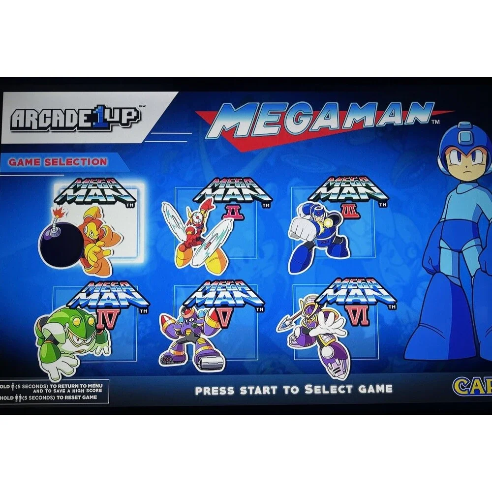 The Arcade1Up Mega Man Collection Console 6 In 1 Retro Game